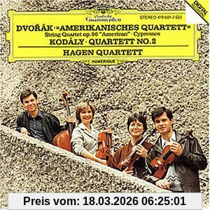 Hagen Quartett Dvorak / Kodaly, Streichquartett Nr. 12 (Amerikanisches Quartett) + Nr. 2 Op. 10