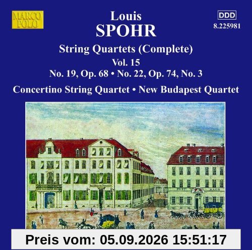 Sämtliche Streichquartette Vol.15