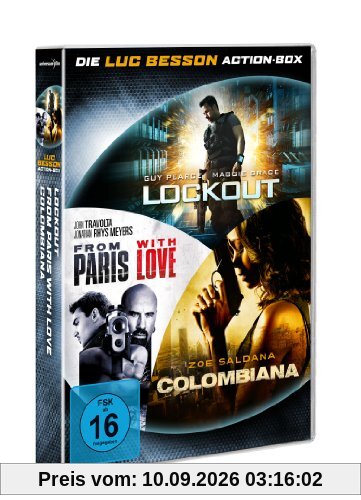 Lockout / Colombiana / From Paris with Love [3 DVDs]