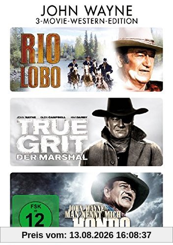 Rio Lobo / True Grit - Der Marshal / Man nennt mich Hondo [3 DVDs]