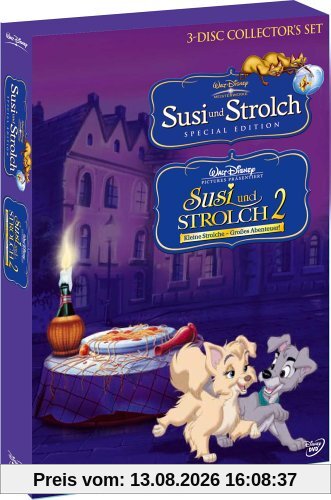 Susi und Strolch, S.E. / Susi und Strolch 2 - Kleine Strolche, großes Abenteuer [3 DVDs]