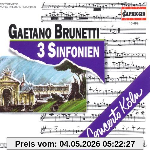 Concerto Köln Gaetano Brunetti - Sinfonien 22, 26 Und 36
