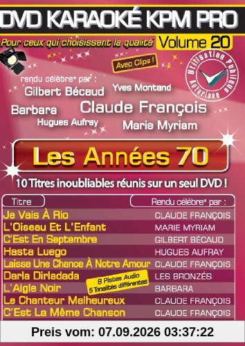 Karaoke Pro Vol.20 « les Années 70 » [DVD-AUDIO]