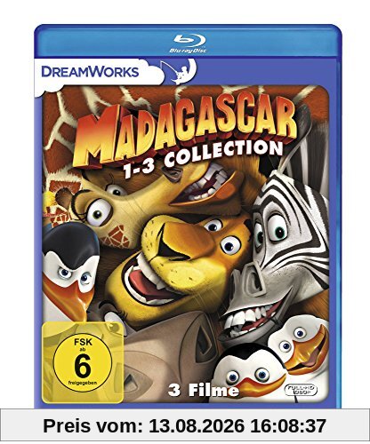 Madagascar / Madagascar 2 / Madagascar 3: Flucht durch Europa [Blu-ray]