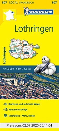 Die Buchhandlung in Oelde hat das Buch Michelin Lothringen: Straßen- und Tourismuskarte 1:150.000 (MICHELIN Localkarten)