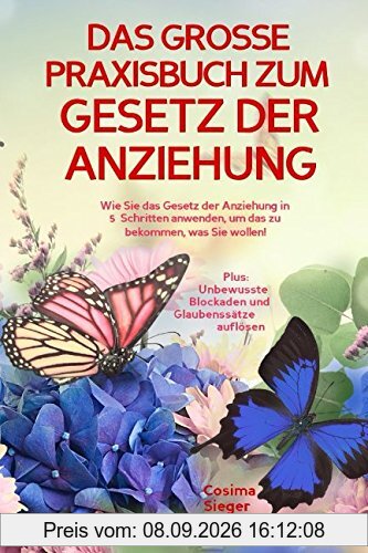 DAS GROSSE PRAXISBUCH ZUM GESETZ DER ANZIEHUNG! Wie Sie das Gesetz der Anziehung in 5 Schritten anwenden, um das zu bekommen, was Sie wollen!: Plus: Unbewusste Blockaden und Glaubenssätze auflösen