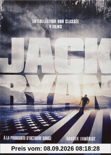 Coffret jack ryan : à la poursuite d'octobre rouge ; danger immédiat ; jeux de guerre ; la somme de toutes les peurs [FR Import]