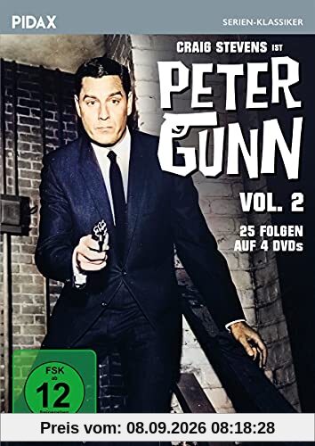 Peter Gunn, Vol. 2 / Weitere 25 Folgen der Kult-Krimiserie mit Craig Stevens (Pidax Serien-Klassiker) [4 DVDs]