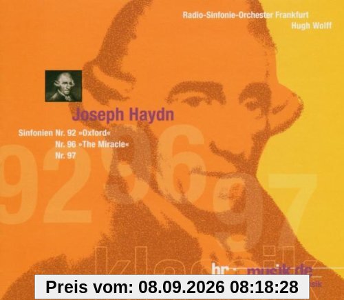 Haydn: Sinfonien Nr. 92 'Oxford' / Nr. 96 'The Miracle' / Nr. 97