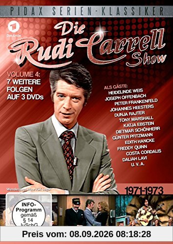Die Rudi Carrell Show, Vol. 4 / Weitere sieben Folgen der beliebten Unterhaltungs-Show mit vielen Stars von 1971 - 1973 (Pidax Serien-Klassiker) [2 DVDs]