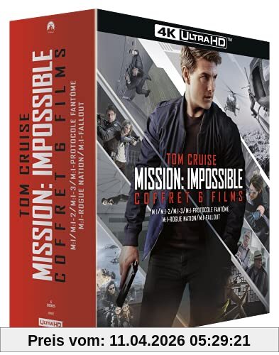 Mission : impossible - l'intégrale des 6 films 4k ultra hd [Blu-ray] [FR Import]