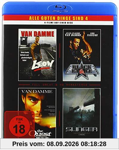 van Damme - 4 Filme - 1 Blu-Ray (Leon - Black Eagle - The Quest - Slinger)