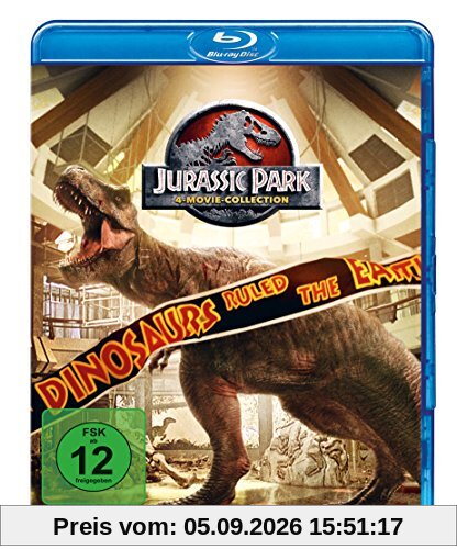 Jurassic Park 1-3 + Jurassic World 1 [Blu-ray]