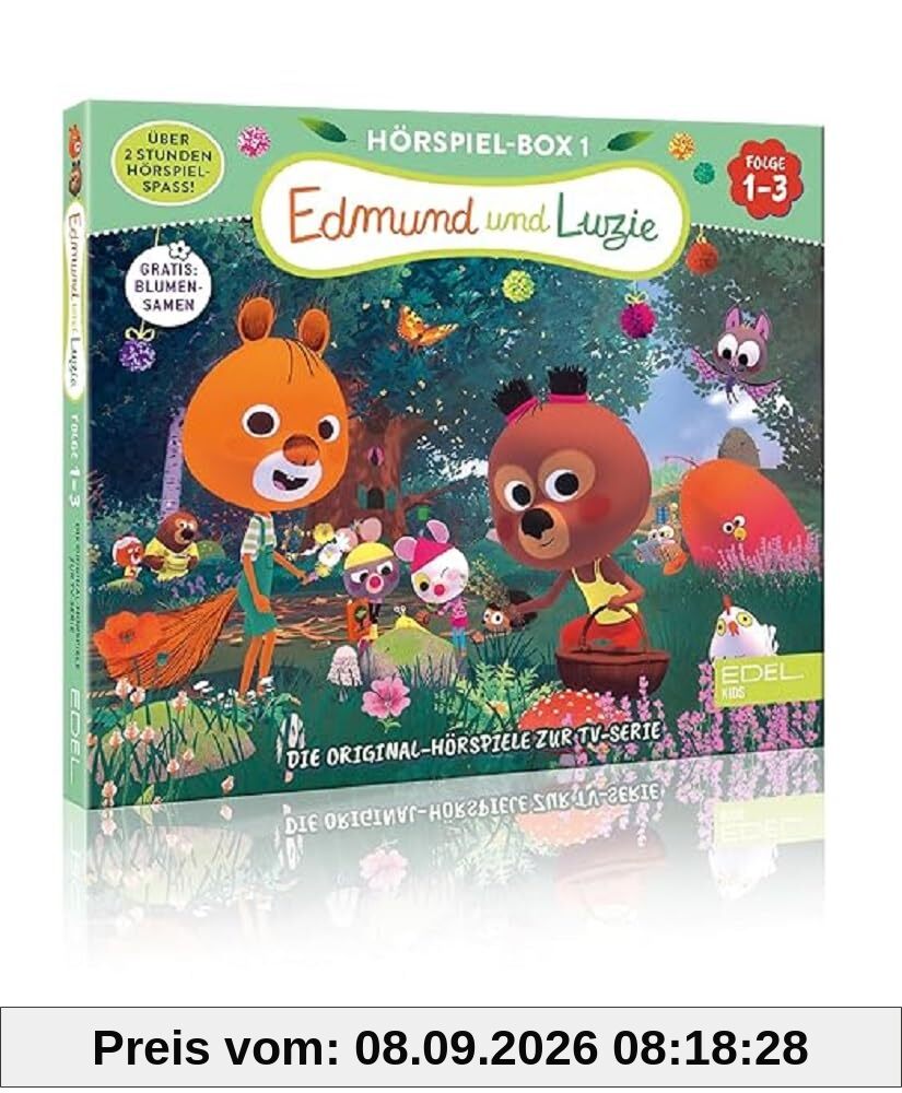 Edmund und Luzie: Die Hörspiel-Box mit den Folgen 1 - 3 - Die Original-Hörspiele zur TV-Serie mit GRATIS Blumensamen