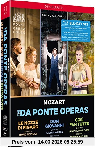 unbekannt Mozart, The Da Ponte Operas [Various] [Opus Arte, OABD7251BD] [Blu-ray]