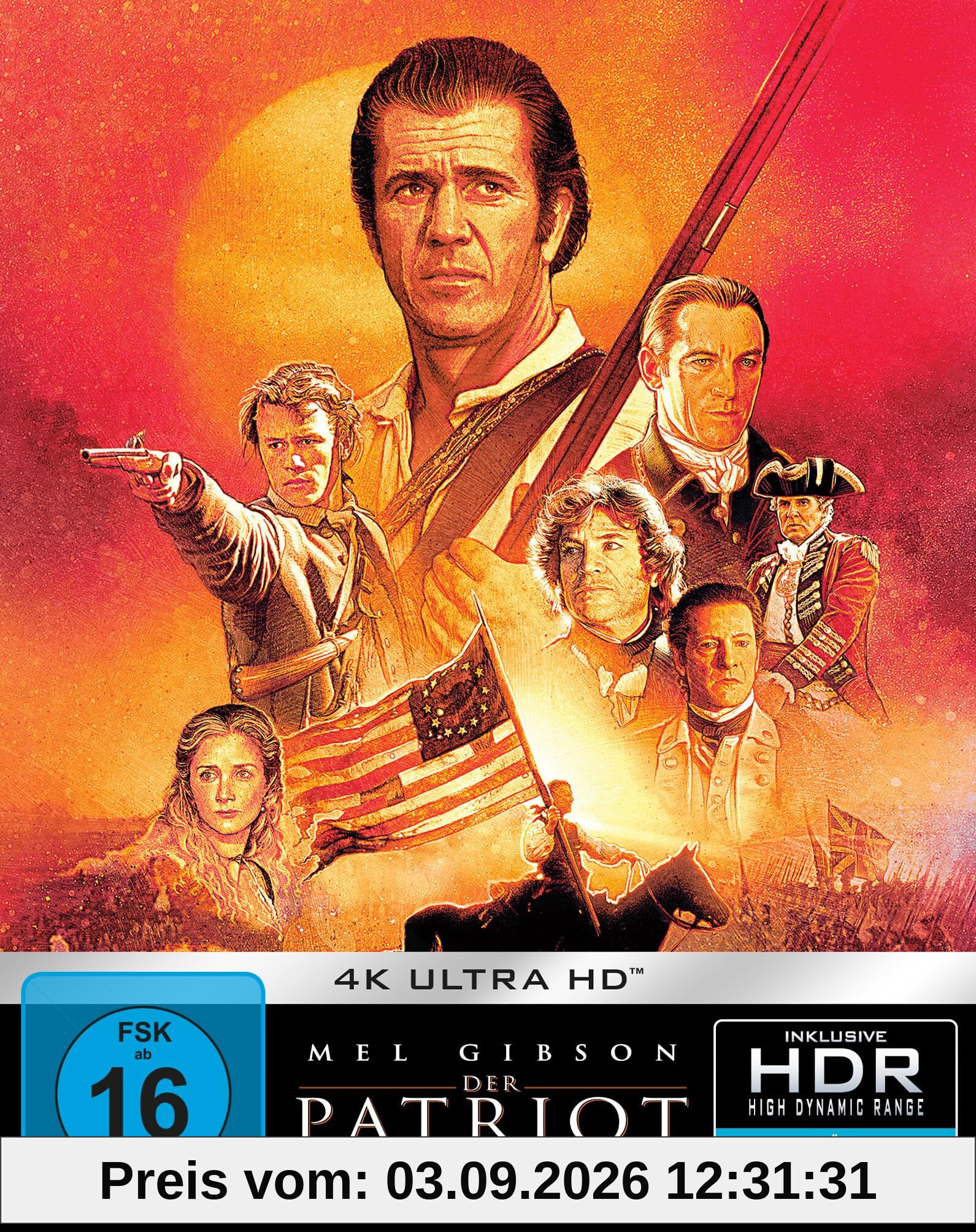 Der Patriot - Extended Version & Kinofassung (Steelbook, 2 4K-UHDs) [Blu-ray]
