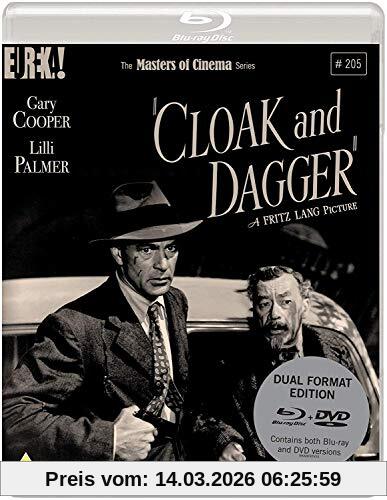 Fritz Lang Cloak And Dagger (Masters Of Cinema) Dual Format (Blu-ray & Dvd) Edition