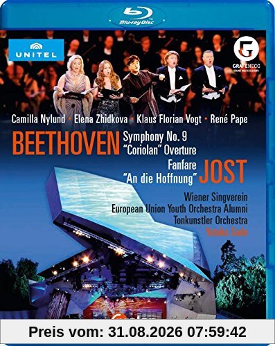 Beethoven: Sinfonie Nr. 9 / Jost: Fanfare An die Hoffnung (Grafenegg, 2016) [Blu-ray]