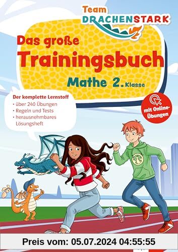 Klett Team Drachenstark: Das große Trainingsbuch Mathe 2. Klasse
