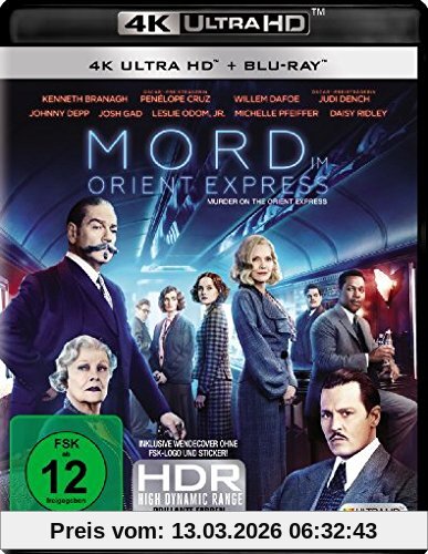 Kenneth Branagh Mord Im Orient Express (4K Ultra Hd) (+ Blu-ray 2D)