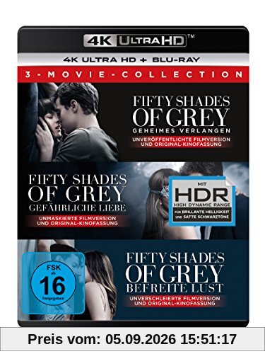 Fifty Shades of Grey - 3-Movie Collection (4K Ultra HD) (+ Blu-ray 2D)