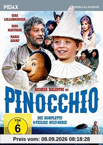 Pinocchio , Die komplette 6-teilige Kult-Serie mit Starbesetzung (Pidax Serien-Klassiker) [3 DVDs]
