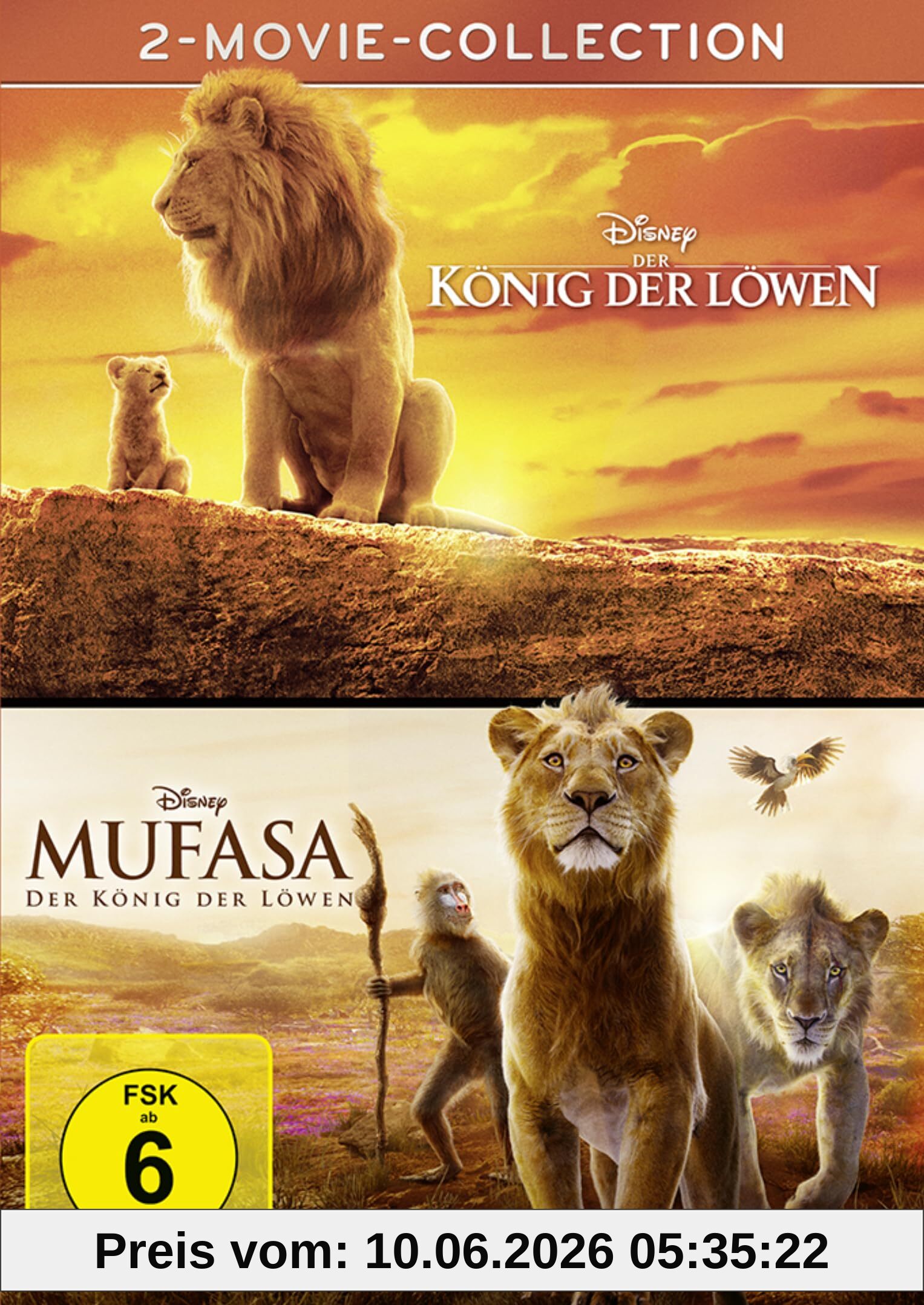 Der König der Löwen+Mufasa (Live-Action) [2 DVDs]