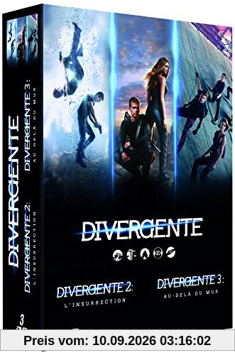 Coffret divergente : divergente ; divergente 2 - l'insurrection ; divergente 3 - au-delà du mur [FR Import]