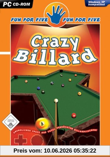 Fun For Five: Crazy Billard. CD-ROM für Windows
