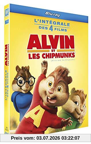 Tim Hill Coffret Alvin Et Les Chipmunks 4 Films , Alvin Et Les Chipmunks 1 à 3 ; à Fond La Caisse [Blu-ray] [Fr Import]