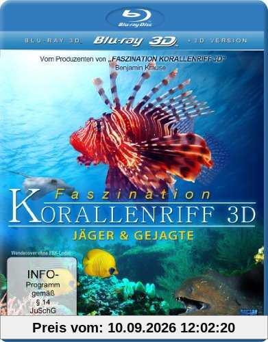 Faszination Korallenriff 3D - Jäger & Gejagte (3D Version inkl. 2D Version & 3D Lenticular Card) [3D Blu-ray]