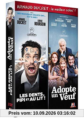 Coffret la coloc c'est plus cool avec arnaud ducret dedans ! 2 films : les dents, pipi et au lit ; adopte un veuf [FR Import]
