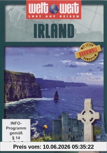 Irland (mit Bonusfilm Cornwall) Reihe welt weit / 1 DVD, Länge: ca. 80 Minuten