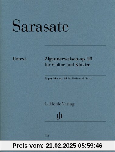 Zigeunerweisen op. 20 für Violine und Klavier