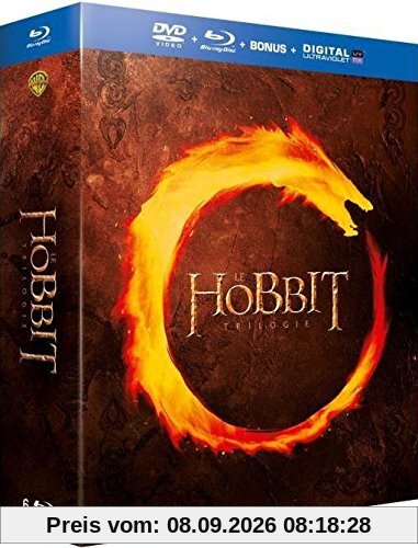 Coffret trilogie le hobbit : un voyage inattendu ; la désolation de smaug ; la bataille des cinq armées [Blu-ray] [FR Import]