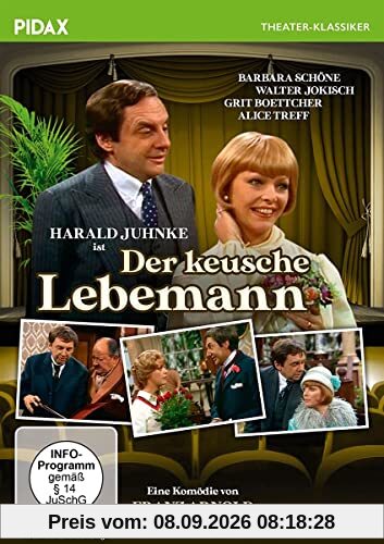 Der keusche Lebemann / Erfolgreiche Boulevardkomödie mit Harald Juhnke und Grit Boettcher (Pidax Theater-Klassiker)