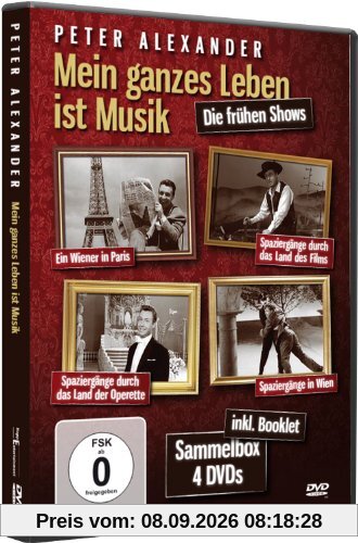 Peter Alexander - Mein ganzes Leben ist Musik (Sammelbox 4DVDs inkl. Booklet)