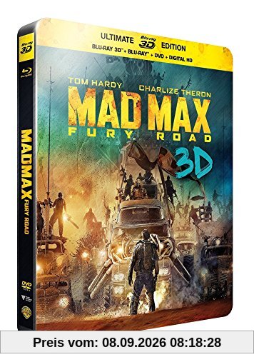 Mad Max Fury Road 3D Steelbook Ultimate Edition. / Region Free 3 Disc Set.