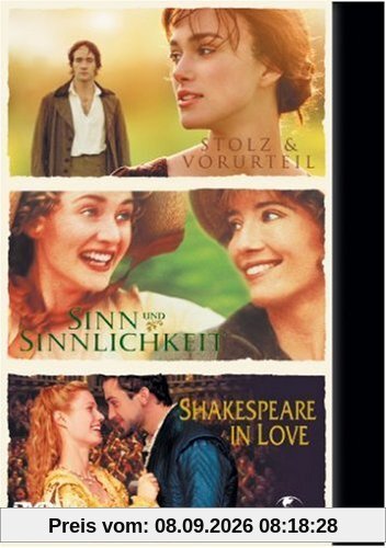 Stolz & Vorurteil / Sinn und Sinnlichkeit / Shakespeare in Love [Limited Edition] [3 DVDs]