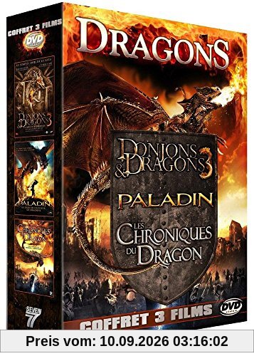 Coffret dragons : les chroniques du dragon ; paladin ; donjons et dragons 3, le livre des ténèbres [FR Import]