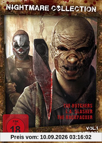 Nightmare Collection Vol. 1 - Slaughter Edition l 3 Horror Filme [3 DVDs]