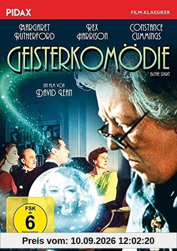 Geisterkomödie (Blithe Spirit) / Oscar-preisgekrönte Kultkomödie mit Margaret Rutherford (bekannt als Miss Marple) (Pidax Film-Klassiker)
