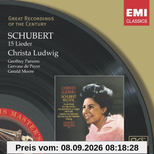 Schubert: 15 Lieder (Great Recordings of the Century)