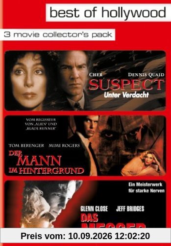 Best of Hollywood - 3 Movie Collector's Pack: Suspect - Unter Verdacht / Der Mann im Hintergrund / Das Messer (3 DVDs)