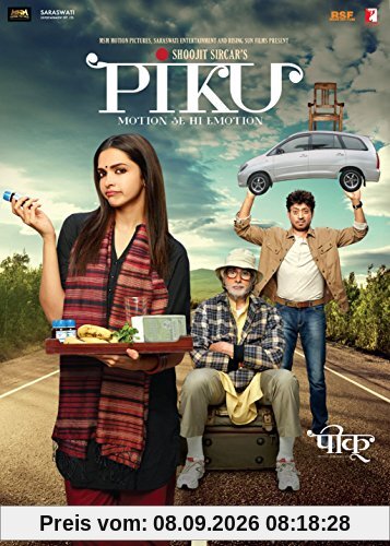 Piku Hindi DVDAmitabh Bachhan, Deepika Padukone, Irfan Khan 2015 Bollywood Fim DVD