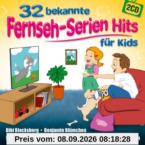 32 Bekannte Fernseh-Serien Hits für Kids; Fernseh-Hits; TV-Hits; Kinderlieder; Benjamin Blümchen, Bibi Blocksberg; Biene Maja; Schlümpfe; Wicki; Lauras Stern; Winnie Puuh; Pumuckl; Gummibärenbande; Heidi; Pumuckl; Calimero; Jim Knopf; Lucky Luke