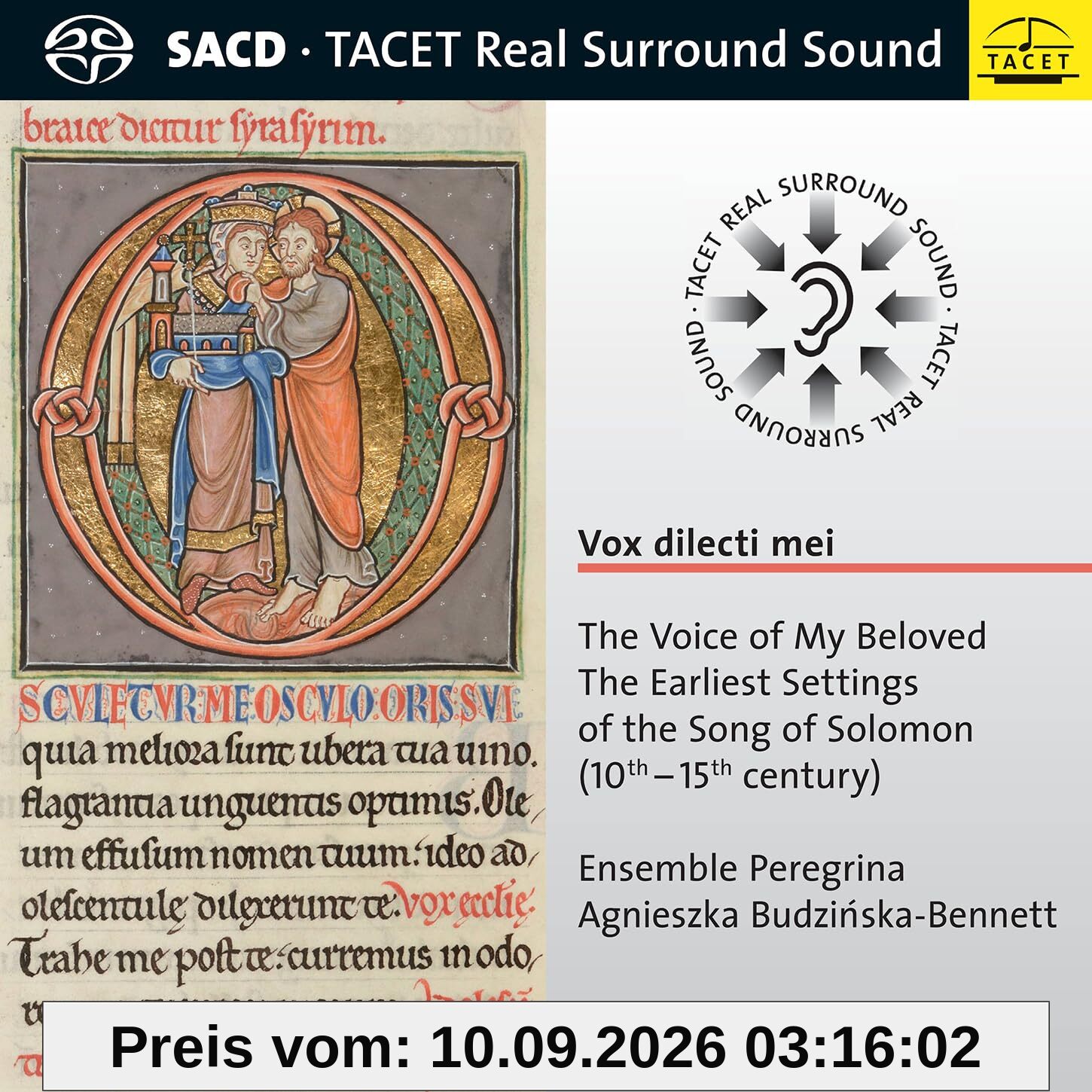Vox dilecti mei. Les premiers textes du Cantique de Salomon. Budzinska-Bennett.