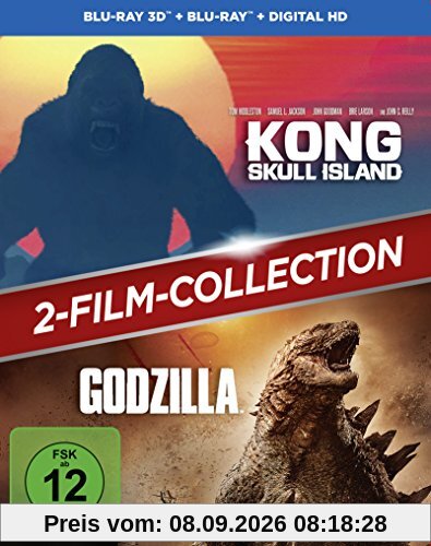 Kong: Skull Island + Godzilla 2-Film-Bundle / Double Feature [3D Blu-ray] (exklusiv bei Amazon.de) [Limited Edition]