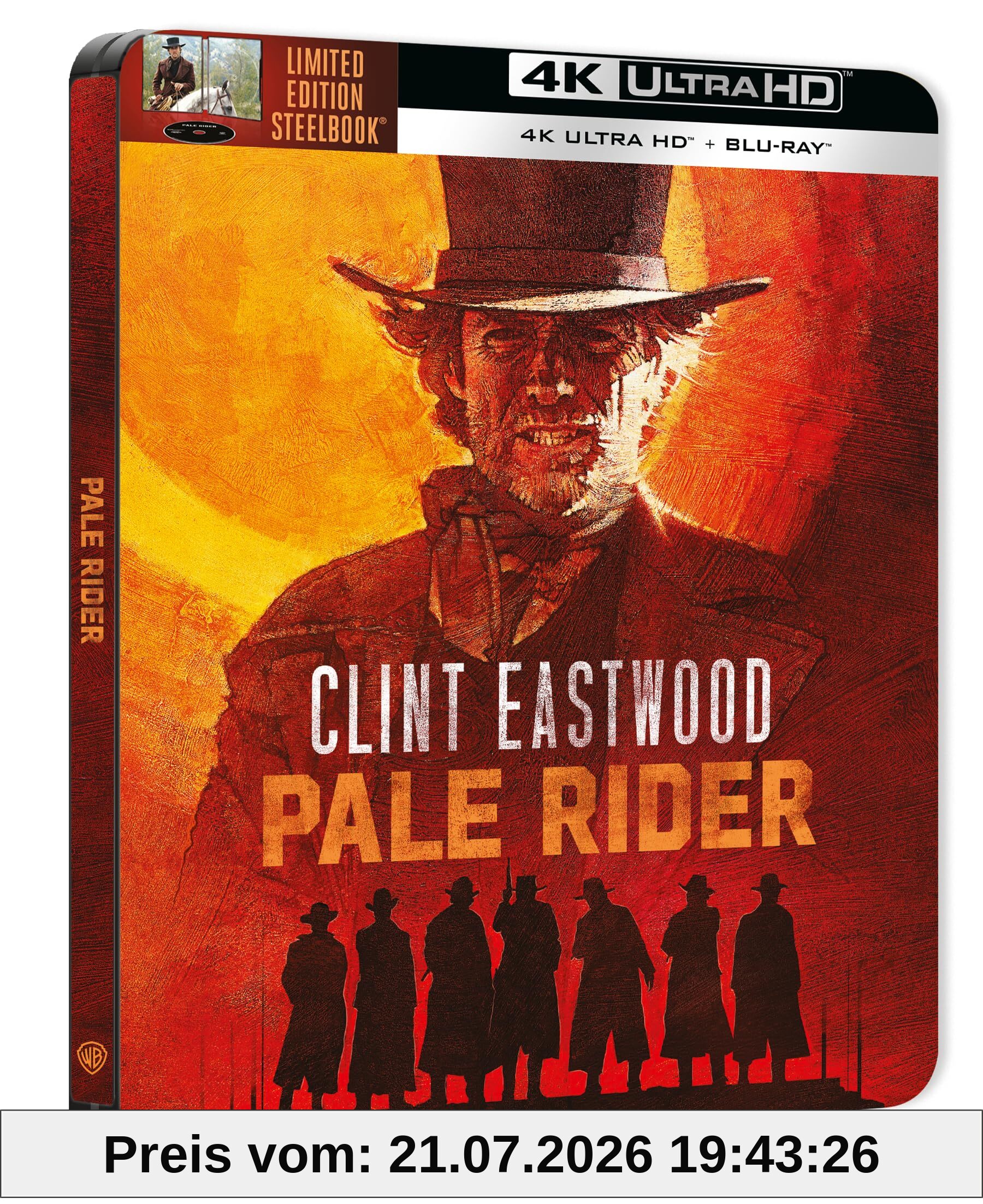 Clint Eastwood Pale Rider [4K Ultra Hd + Blu-ray - Boîtier SteelBook Limité]