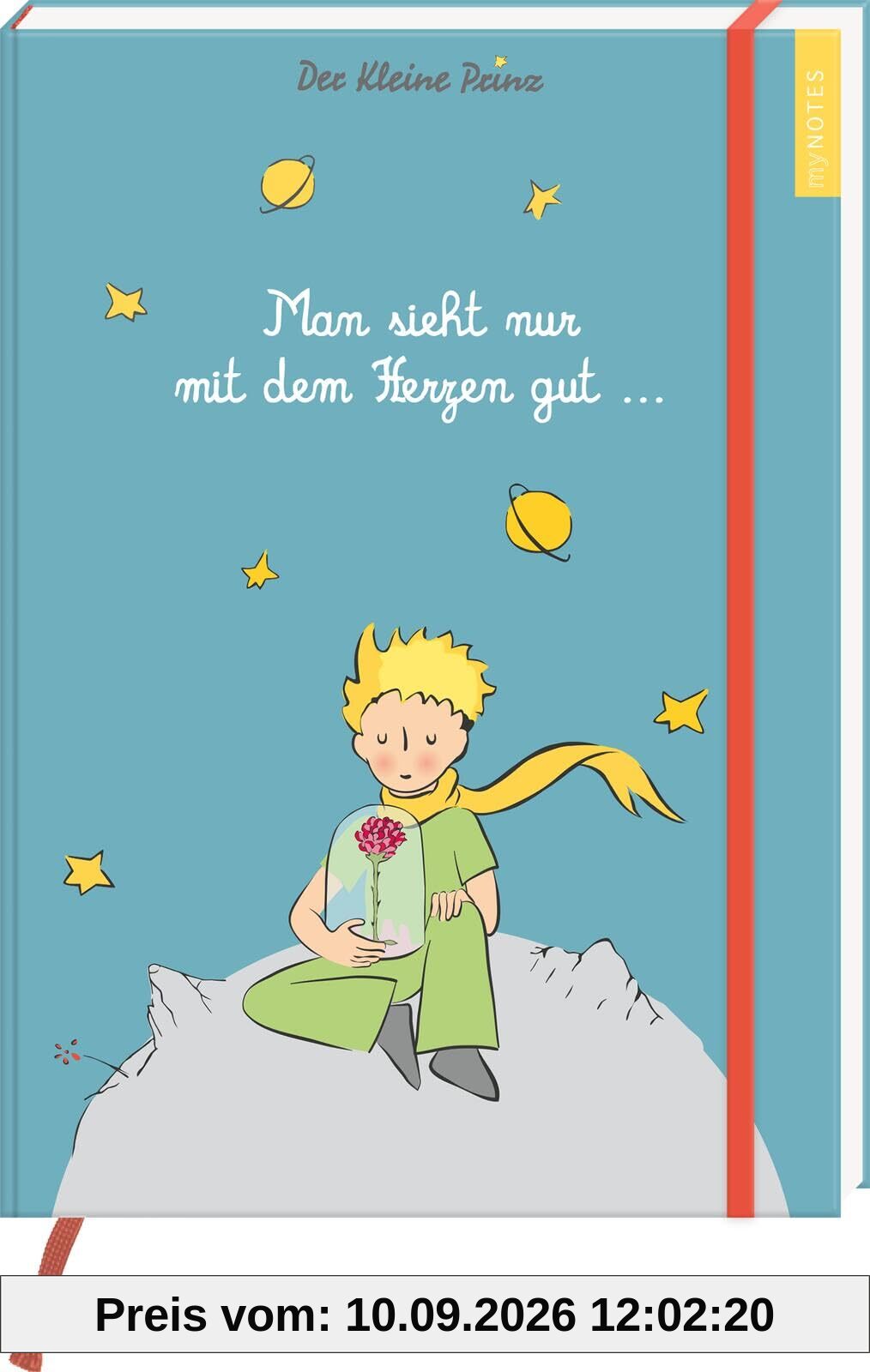 myNOTES Papeterie: Der Kleine Prinz Notizbuch A4: Man sieht nur mit dem Herzen gut ... | Maxi-Blankbook DIN A4, gepunktet, für große Ideen und Notizen